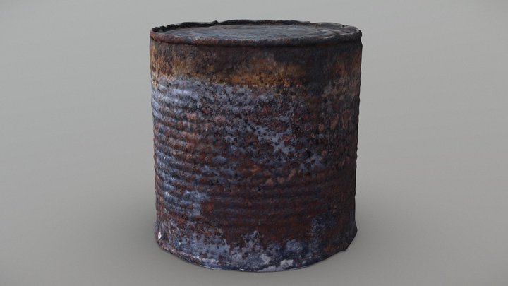 Rusty can 3D Model