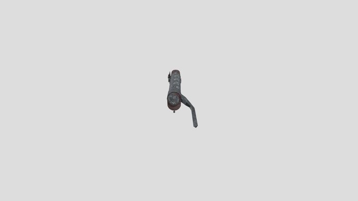 Danish M1772 Flintlock With Bayonet 3D Model