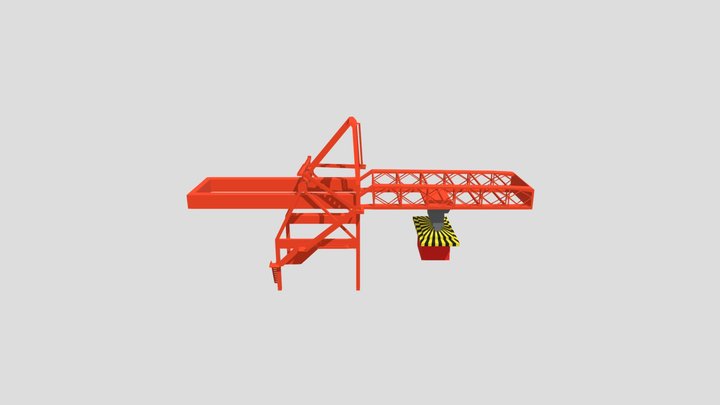Ship To Shore Crane 3D Model