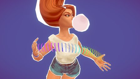 just a girl 3D Model