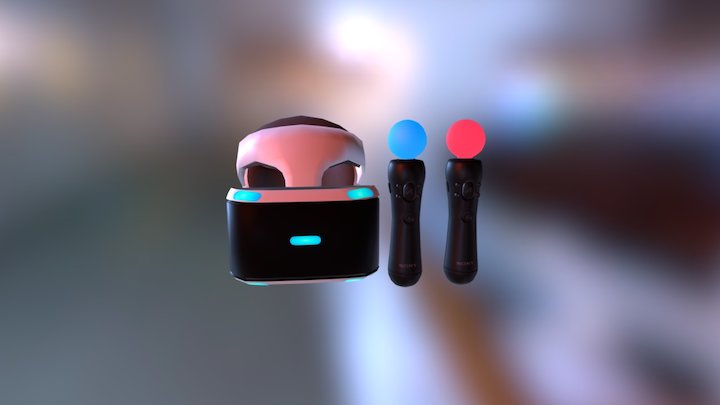 Playstation VR 3D Model