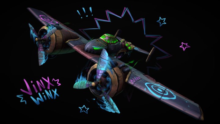 JinxWinx Grumman XF5F-1 Skyrocket 3D Model