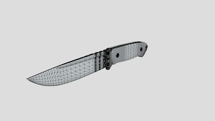 Hunting Knife 3D Model