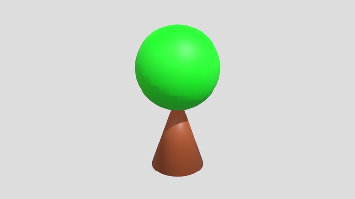 Minimalistischer Baum 3D Model