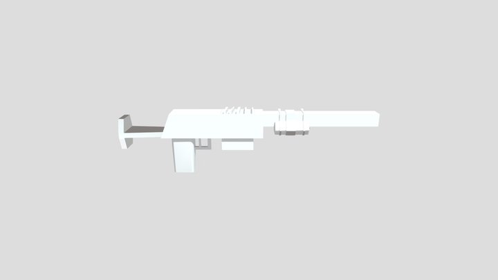 Handmade Sniper Rifle 3D Model