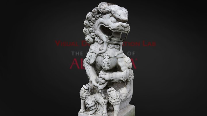 Harvard-Yenching Institute statue 3D Model